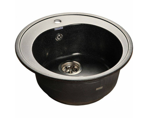 Купить Кухонная мойка GranFest Rondo GF-R510 Черная в магазине сантехники Santeh-Crystal.ru