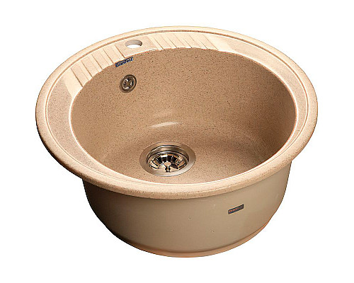 Заказать Кухонная мойка GranFest Rondo GF-R520 Песочная в магазине сантехники Santeh-Crystal.ru