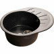 Купить Кухонная мойка GranFest Rondo GF-R580L Черная в магазине сантехники Santeh-Crystal.ru