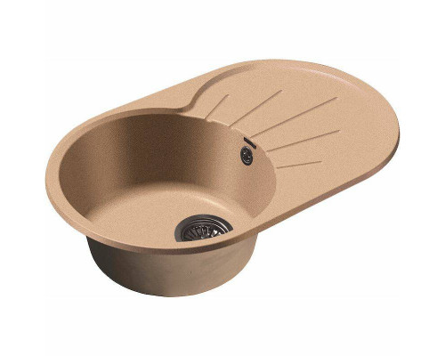 Приобрести Кухонная мойка GranFest Rondo GF-R750L Песочная в магазине сантехники Santeh-Crystal.ru