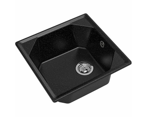 Купить Кухонная мойка GranFest Unique GF-U-500 Черная в магазине сантехники Santeh-Crystal.ru