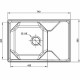 Приобрести Кухонная мойка GranFest Unique GF-U-740L Иней в магазине сантехники Santeh-Crystal.ru