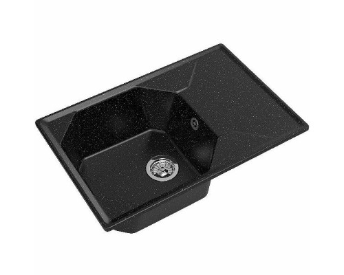 Заказать Кухонная мойка GranFest Unique GF-U-740L Черная в магазине сантехники Santeh-Crystal.ru