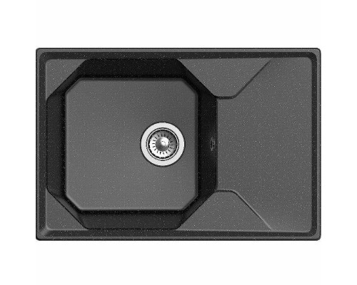 Заказать Кухонная мойка GranFest Unique GF-U-740L Черная в магазине сантехники Santeh-Crystal.ru