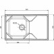 Заказать Кухонная мойка GranFest Unique GF-U-840L Иней в магазине сантехники Santeh-Crystal.ru