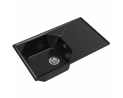 Купить Кухонная мойка GranFest Unique GF-U-840L Черная в магазине сантехники Santeh-Crystal.ru