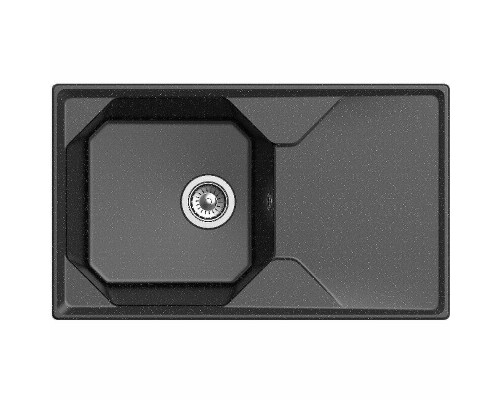 Купить Кухонная мойка GranFest Unique GF-U-840L Черная в магазине сантехники Santeh-Crystal.ru