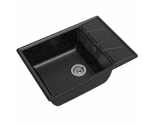 Приобрести Кухонная мойка GranFest Vertex GF-V-680L Черный в магазине сантехники Santeh-Crystal.ru