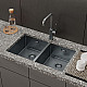 Купить Кухонная мойка Iddis Edifice 75 EDI75G2i77 Графит в магазине сантехники Santeh-Crystal.ru