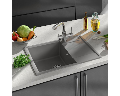 Купить Кухонная мойка Lemark Imandra 640 9910021 Грей в магазине сантехники Santeh-Crystal.ru