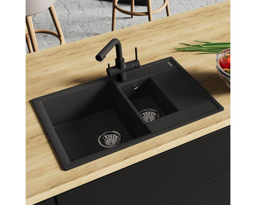 Заказать Кухонная мойка Lemark Ramza 760 9910039 Грей в магазине сантехники Santeh-Crystal.ru