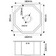 Заказать Кухонная мойка Melana Profline Octavia D400B Графит в магазине сантехники Santeh-Crystal.ru