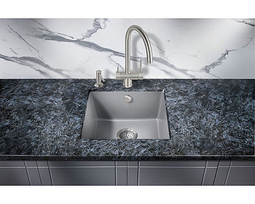 Заказать Кухонная мойка Milacio Leon 45 Cuarzo MC.77093 Серый металлик в магазине сантехники Santeh-Crystal.ru