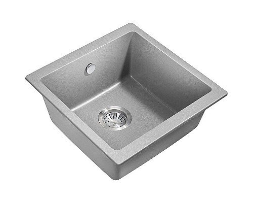 Заказать Кухонная мойка Milacio Leon 45 Cuarzo MC.77093 Серый металлик в магазине сантехники Santeh-Crystal.ru