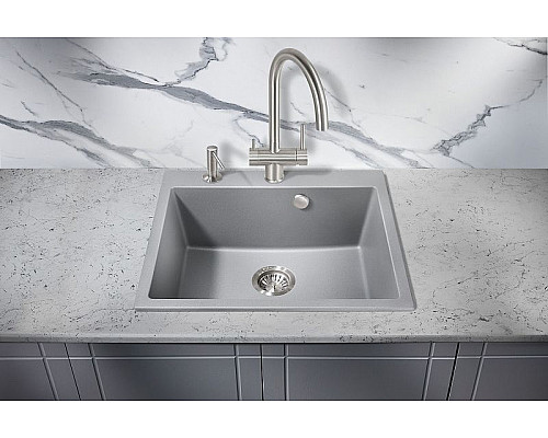 Santeh-Crystal.ru: Кухонная мойка Milacio Murcia 60 Cuarzo MC.77013 Серый металлик Купить Кухонная мойка Milacio Murcia 60 Cuarzo MC.77013 Серый металлик в магазине сантехники Santeh-Crystal.ru