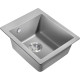 Купить Кухонная мойка Milacio Murcia 42 Cuarzo MC.77043 Серый металлик в магазине сантехники Santeh-Crystal.ru