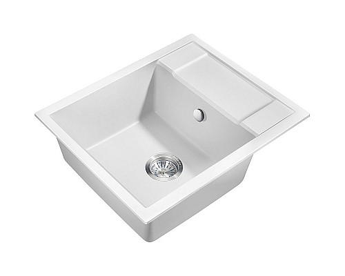 Заказать Кухонная мойка Milacio Navarra 60 Cuarzo MC.77072 Белая в магазине сантехники Santeh-Crystal.ru