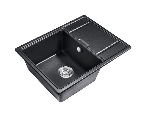 Заказать Кухонная мойка Milacio Navarra 65 Cuarzo MC.77061 Черная матовая в магазине сантехники Santeh-Crystal.ru