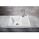 Приобрести Кухонная мойка Milacio Navarra 65 Cuarzo MC.77062 Белая в магазине сантехники Santeh-Crystal.ru