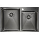 Приобрести Кухонная мойка Paulmark Helfer 78 PM237851-GM Вороненая сталь в магазине сантехники Santeh-Crystal.ru