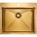 Кухонная мойка Paulmark Isar 59 PM805951-BG Брашированное золото Кухонная мойка Paulmark Isar 59 PM805951-BG Брашированное золото