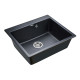 Приобрести Кухонная мойка Paulmark Kante 60 PM106052-BLM Черный металлик в магазине сантехники Santeh-Crystal.ru