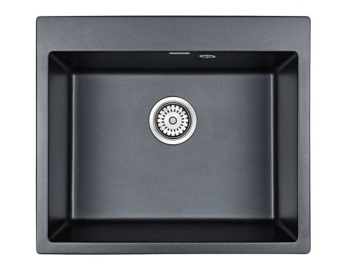 Приобрести Кухонная мойка Paulmark Kante 60 PM106052-BLM Черный металлик в магазине сантехники Santeh-Crystal.ru