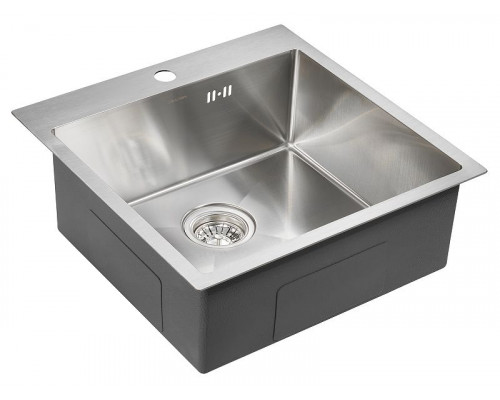 Приобрести Кухонная мойка Paulmark Kroner 51 PM215151-BS Брашированная сталь в магазине сантехники Santeh-Crystal.ru