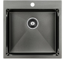 Кухонная мойка Paulmark Kroner 51 PM215151-GM Вороненая сталь