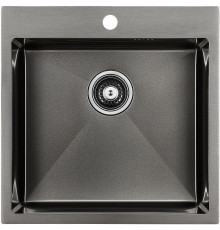 Кухонная мойка Paulmark Kroner 51 PM215151-GM Вороненая сталь