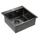 Купить Кухонная мойка Paulmark Kroner 51 PM215151-GM Вороненая сталь в магазине сантехники Santeh-Crystal.ru