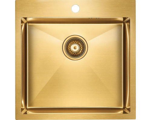 Заказать Кухонная мойка Paulmark Kroner 51 PM215151-BG Брашированное золото в магазине сантехники Santeh-Crystal.ru