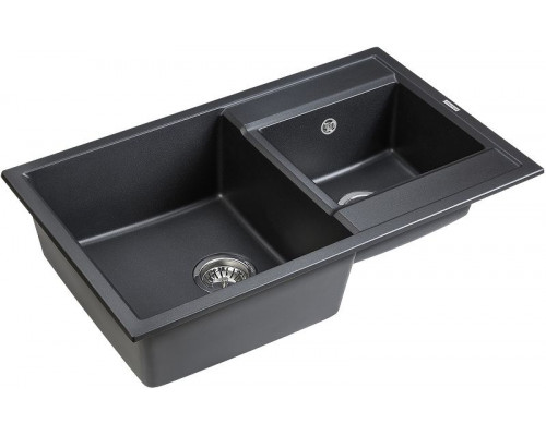 Купить Кухонная мойка Paulmark Tandem 82 PM238250-DG Графит в магазине сантехники Santeh-Crystal.ru