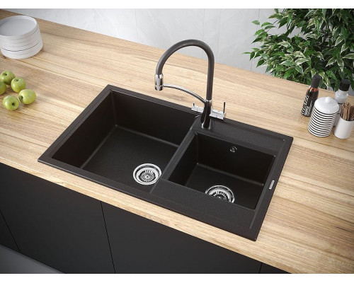 Купить Кухонная мойка Paulmark Tandem 82 PM238250-DG Графит в магазине сантехники Santeh-Crystal.ru