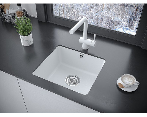 Заказать Кухонная мойка Paulmark Unter 45 PM204543-WH Белая в магазине сантехники Santeh-Crystal.ru