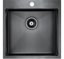 Кухонная мойка Paulmark Velten 51 PM905151-GM Вороненая сталь