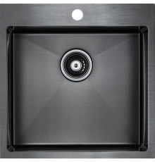 Кухонная мойка Paulmark Velten 51 PM905151-GM Вороненая сталь