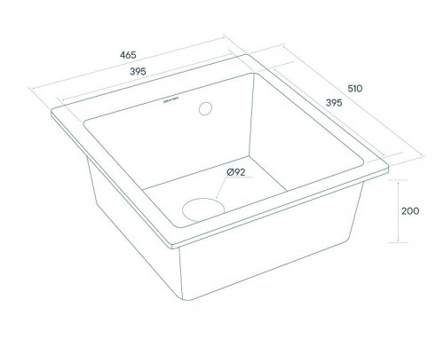 Купить Кухонная мойка Paulmark Zemar 46 PM104651-QU Кварц в магазине сантехники Santeh-Crystal.ru