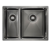 Кухонная мойка Paulmark Zusat 59 PM225944-GMR Вороненая сталь