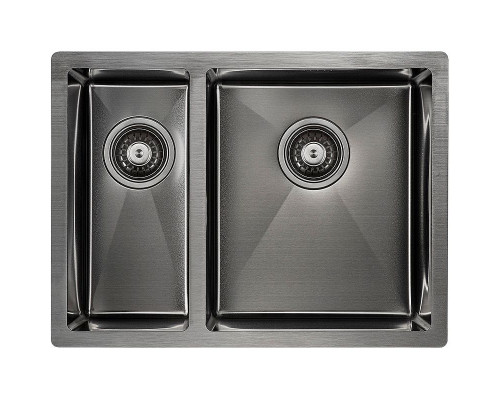Приобрести Кухонная мойка Paulmark Zusat 59 PM225944-GMR Вороненая сталь в магазине сантехники Santeh-Crystal.ru