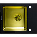 Кухонная мойка Seaman Eco Glass SMG-610B-Gold.B Золотая Кухонная мойка Seaman Eco Glass SMG-610B-Gold.B Золотая