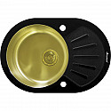 Кухонная мойка Seaman Eco Glass SMG-730B-Gold.B Золотая Кухонная мойка Seaman Eco Glass SMG-730B-Gold.B Золотая