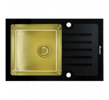 Кухонная мойка Seaman Eco Glass SMG-780B-Gold.B Золотая