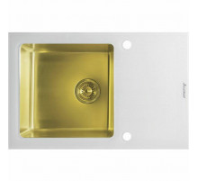 Кухонная мойка Seaman Eco Glass SMG-780W-Gold.B Золотая