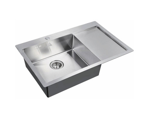 Купить Кухонная мойка ZorG Steel Hammer 78 SH 7851-L Нержавеющая сталь в магазине сантехники Santeh-Crystal.ru