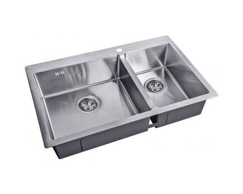 Приобрести Кухонная мойка ZorG Steel Hammer 78 SH 78-2-51-L Нержавеющая сталь в магазине сантехники Santeh-Crystal.ru