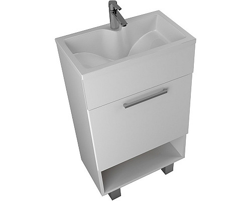 Заказать Тумба с раковиной 1MarKa July 50Н У85932 Белый глянец в магазине сантехники Santeh-Crystal.ru