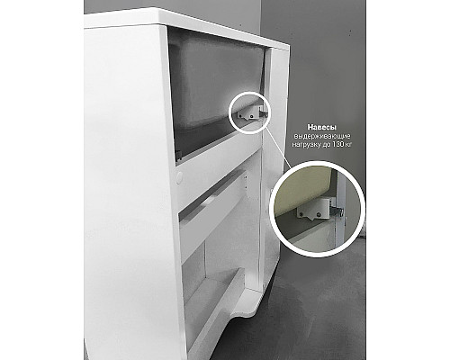 Заказать Тумба с раковиной 1MarKa July 50Н У85933 Дуб сонома Белая в магазине сантехники Santeh-Crystal.ru