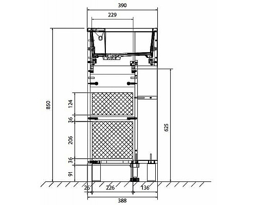 Приобрести Тумба с раковиной 1MarKa Laura 40Н R У85928 Белый глянец в магазине сантехники Santeh-Crystal.ru