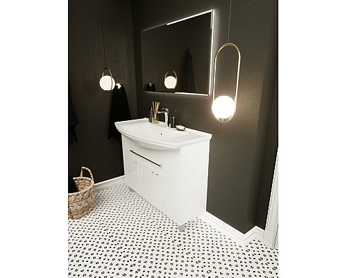 Купить Тумба под раковину 1MarKa Lina Classic New 105Н У94491 Белый глянец в магазине сантехники Santeh-Crystal.ru
